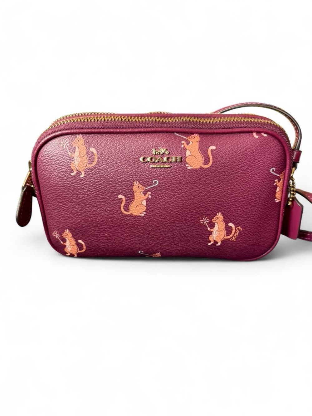 Coach Burgundy Cat Party Bag!